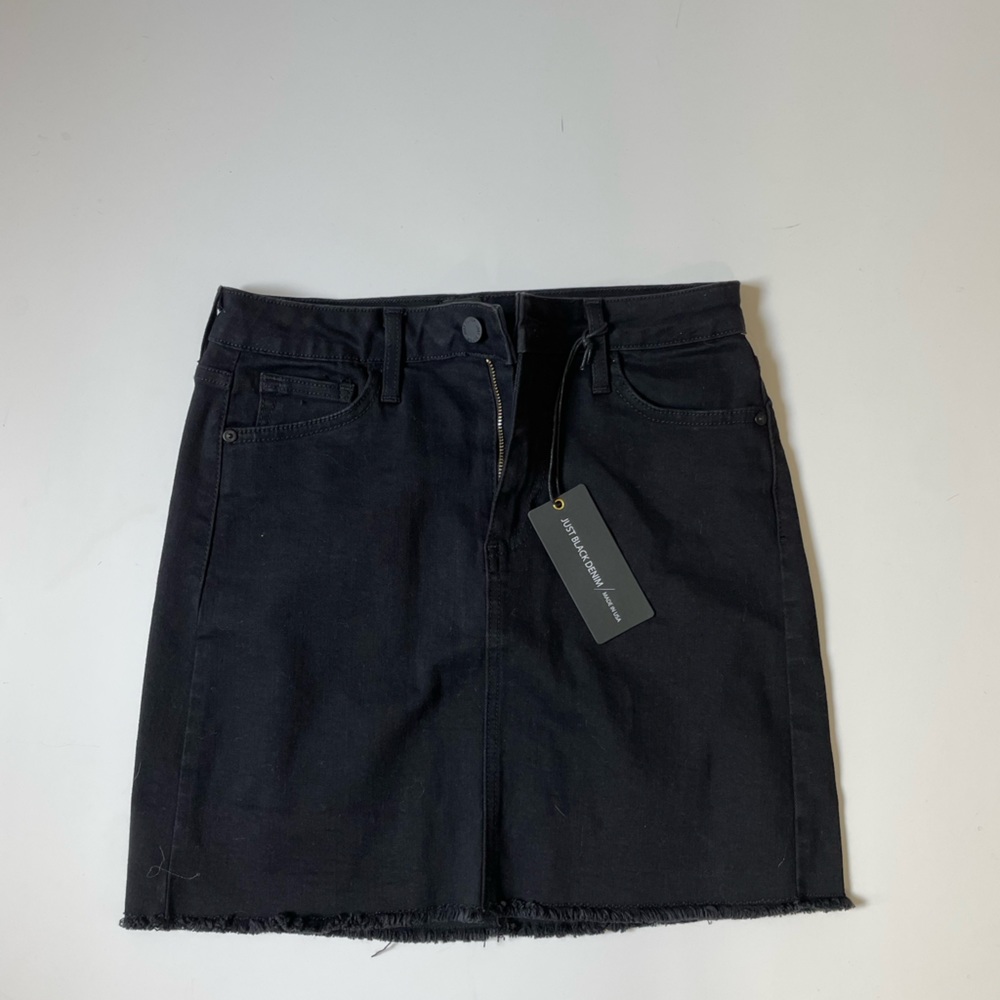 Just Black Denim Skirt
